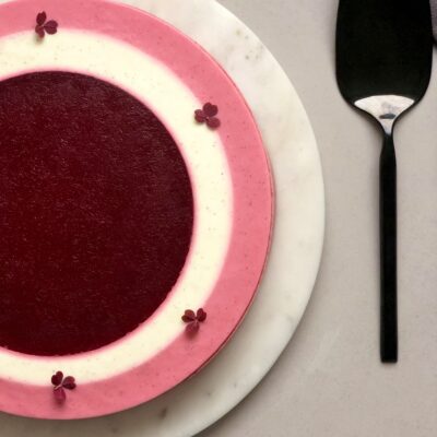 Hindbærkage med vanilje og mazarin